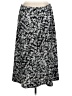 JM Collection Print Gray Casual Skirt Size L - photo 1