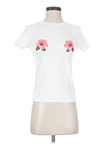 Zara W&B Collection Short Sleeve Top (view 1)