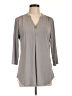 VALOLIA Gray 3/4 Sleeve Blouse Size L - photo 1