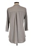VALOLIA Gray 3/4 Sleeve Blouse Size L - photo 2