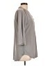 VALOLIA Gray 3/4 Sleeve Blouse Size L - photo 4