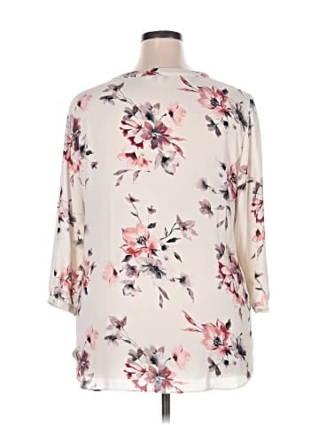 Rose + Olive 3/4 Sleeve Blouse (view 2)