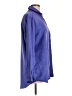 Chico's Design 100% Polyester Solid Blue Long Sleeve Blouse Size Lg (2) - photo 4