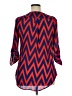 rue21 100% Polyester Chevron-herringbone Red 3/4 Sleeve Blouse Size XL - photo 2
