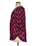 rue21 100% Polyester Chevron-herringbone Red 3/4 Sleeve Blouse Size XL - photo 5