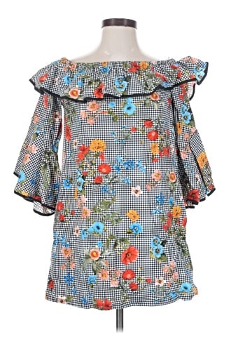 Zara Basic 3/4 Sleeve Blouse (view 1)