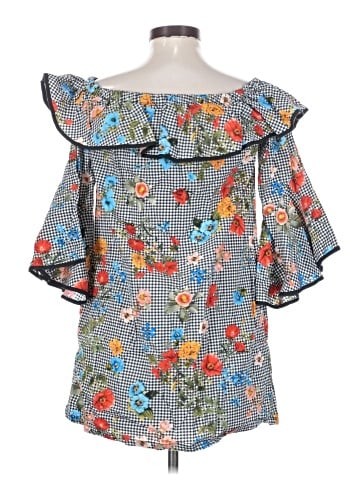 Zara Basic 3/4 Sleeve Blouse (view 2)