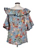 Zara Basic Blue 3/4 Sleeve Blouse Size S - photo 2