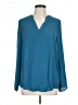Roswear 100% Polyester Teal Long Sleeve Blouse Size L - photo 1