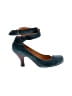 Jeffrey Campbell 100% Leather Color Block Teal Heels Size 6 - photo 1
