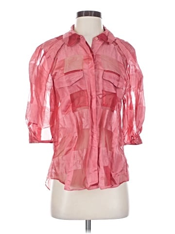 Rebecca Taylor 3/4 Sleeve Silk Top (view 1)