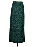 AB Studio Chevron-herringbone Teal Casual Skirt Size S - photo 2