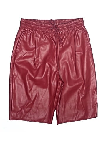 Zara Faux Leather Shorts (view 1)