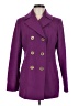 MICHAEL Michael Kors Purple Wool Coat Size M - photo 1