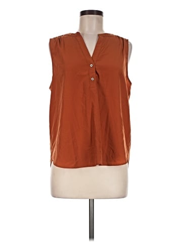 J.Crew Factory Store Sleeveless Button-Down Shirt (view 1)