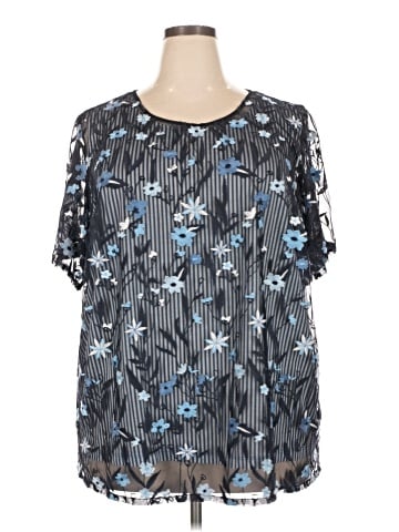 Cj Banks Short Sleeve Blouse (view 1)