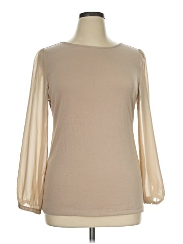 Ann Taylor Factory 3/4 Sleeve T-Shirt (view 1)