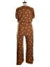 Matilda Jane 100% Rayon Stars Brown Jumpsuit Size XL - photo 2