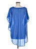 Chico's 100% Polyester Blue Short Sleeve Blouse One size - photo 2