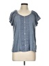 89th & Madison Blue Short Sleeve Top Size L - photo 1