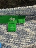 dip 100% Cotton Tweed Blue Pullover Sweater Size S - photo 7