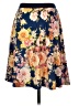 Le Lis Floral Blue Casual Skirt Size S - photo 2