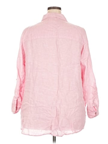 Sigrid Olsen 3/4 Sleeve Button-Down Shirt (view 2)