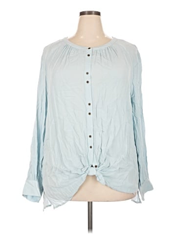 a.n.a. A New Approach Long Sleeve Blouse (view 1)