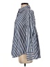 Zara Stripes Blue Long Sleeve Button-Down Shirt Size XS - photo 5