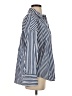 Zara Stripes Blue Long Sleeve Button-Down Shirt Size XS - photo 4