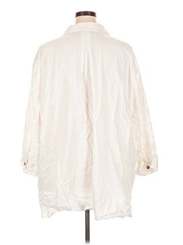 Catherines 3/4 Sleeve Button-Down Shirt (view 2)