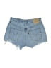 Levi's 100% Cotton Blue Denim Shorts Size 29 waist - photo 2
