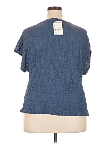 Cable & Gauge Short Sleeve Blouse (view 2)