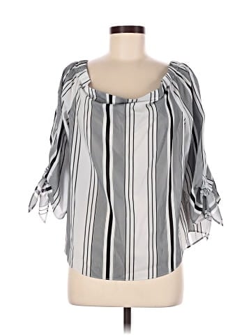 Joan Vass 3/4 Sleeve Blouse (view 1)