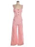 Maje Checkered-gingham Tweed Pink Jumpsuit Size EU (FR) 42 / US 10 - photo 1
