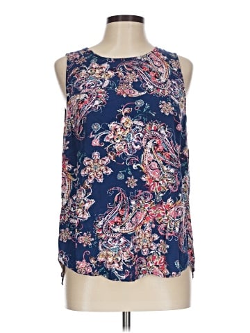 Pale Sky Sleeveless Blouse (view 1)