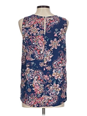 Pale Sky Sleeveless Blouse (view 2)