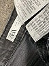Zara Chevron-herringbone Black Jeans Size 6 - photo 8