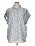 Orvis Stripes Blue Short Sleeve Button-Down Shirt Size L - photo 1