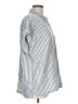 Orvis Stripes Blue Short Sleeve Button-Down Shirt Size L - photo 4
