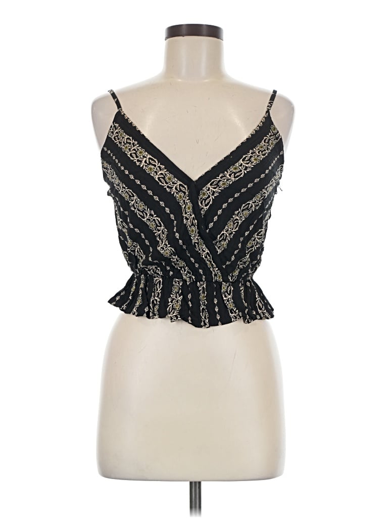 Pre-owned Miami Sleeveless Blouse In Black