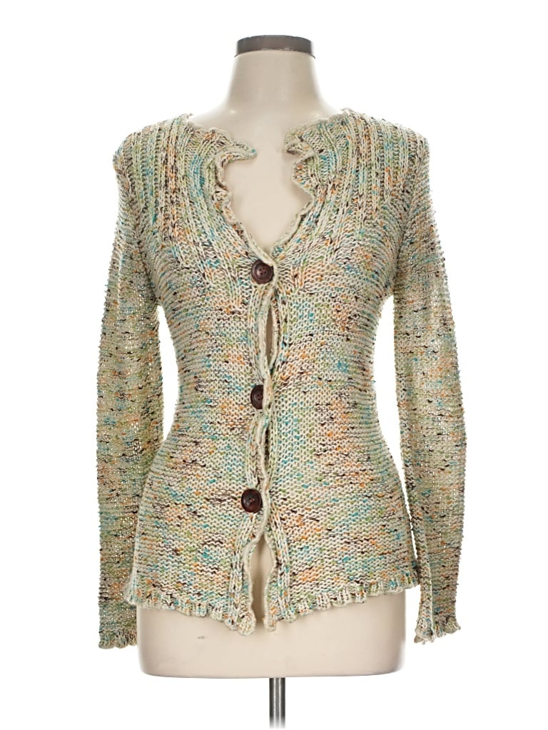 Pre-owned Bcbgmaxazria Cardigan Sweater In Green
