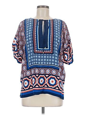 Trina Turk Short Sleeve Silk Top (view 1)