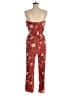 Mudd 100% Rayon Paisley Red Jumpsuit Size M - photo 2