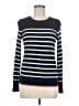 Banana Republic Stripes Blue Silk Pullover Sweater Size M - photo 1