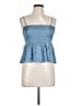 American Eagle Outfitters 100% Polyester Blue Sleeveless Top Size L - photo 1