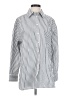 Everlane 100% Cotton Stripes Silver Long Sleeve Button-Down Shirt Size S - photo 1