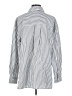 Everlane 100% Cotton Stripes Silver Long Sleeve Button-Down Shirt Size S - photo 2
