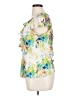 Sunny Leigh 100% Polyester White Short Sleeve Blouse Size XL - photo 5