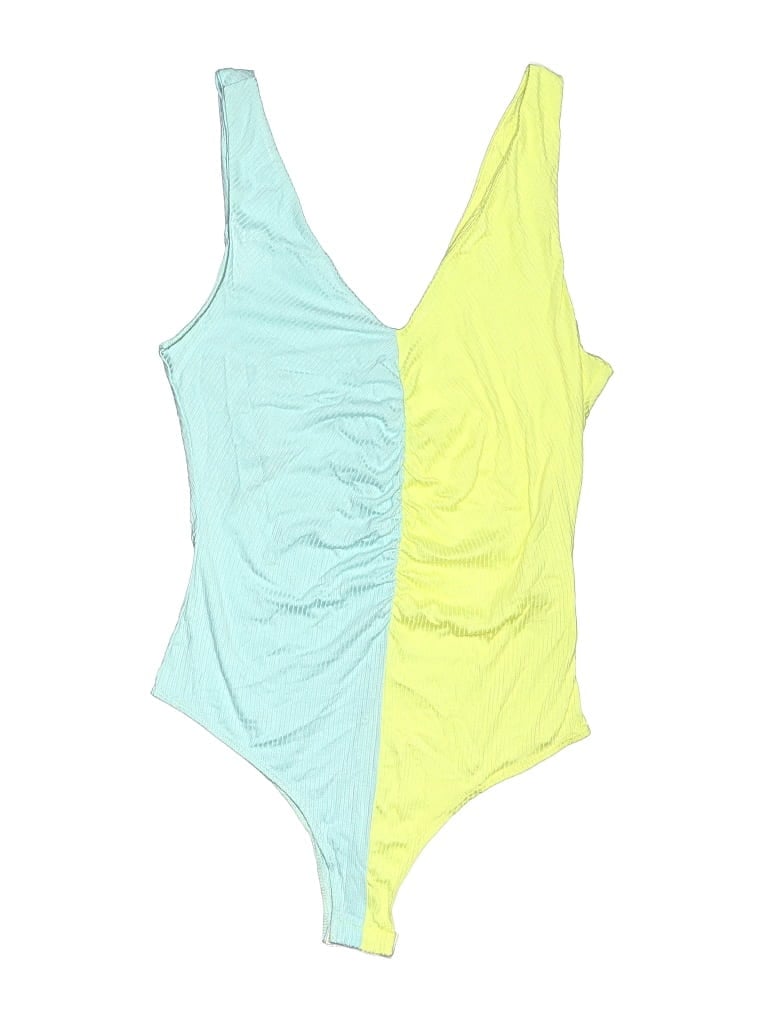 Pre-owned Peach Love Bodysuit In Yellow